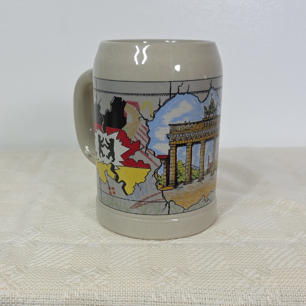 1989 Berlin Wall Germany Commemorative Stein Mug - West Germany, Vintage 9Nov89